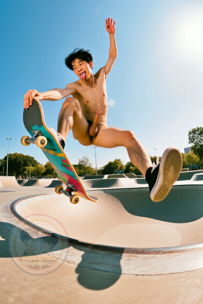 The Energetic Skateboarder
朝氣勃勃的滑板少年

#ai #aiartworks #male #boy #gay #gayart #gaymale #gayboy #yaoi