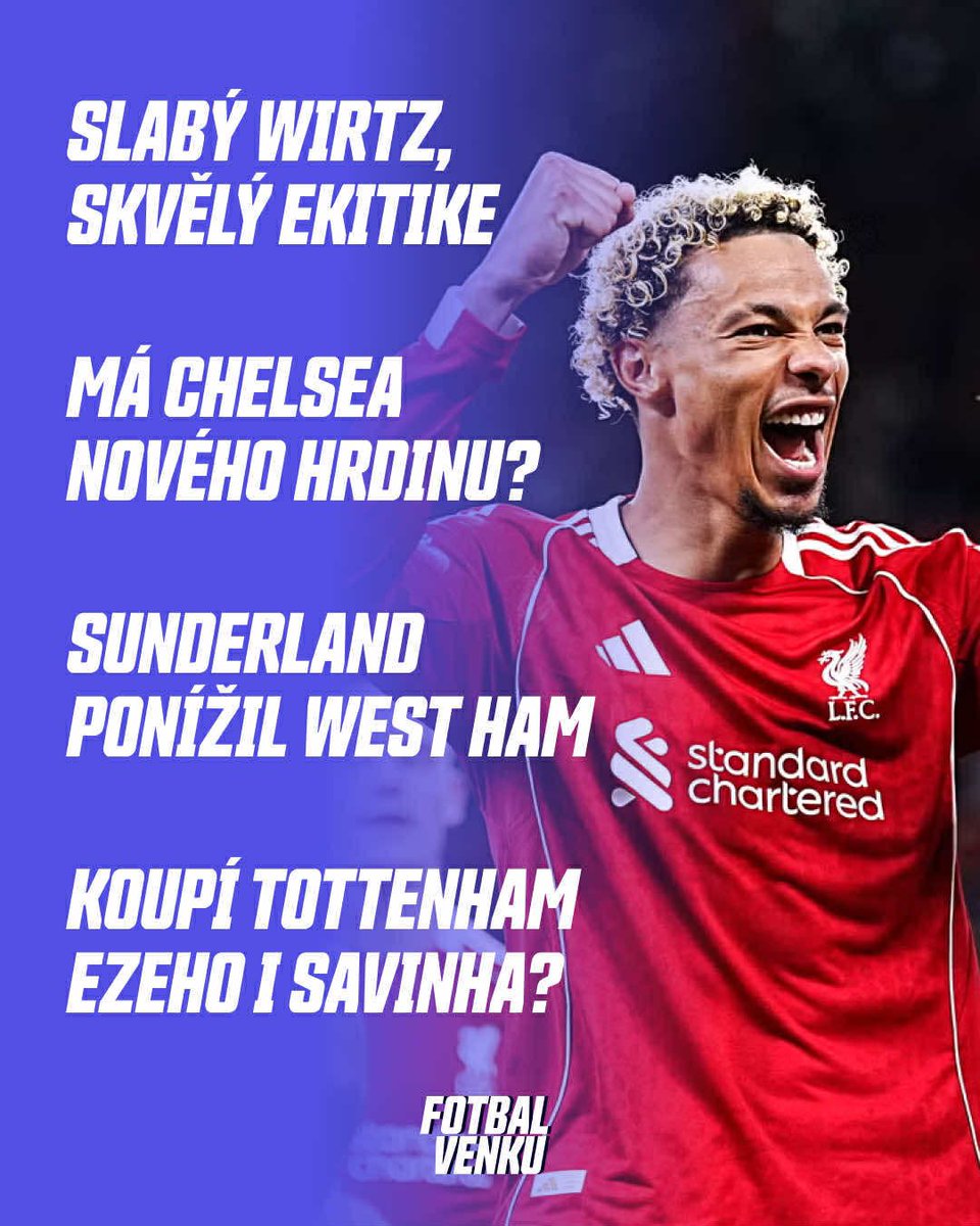 První kolo Premier League rozebrané v podcastu? Ale jistě, prosím ⬇️

Kromě níže zmíněného též šlágr Manchester United - Arsenal, spor o Tijjaniho Reijnderse či výměna Ederson - Donnarumma.

K poslechu na Spotify, YouTube, Apple Podcasts či HeroHero 🎙️