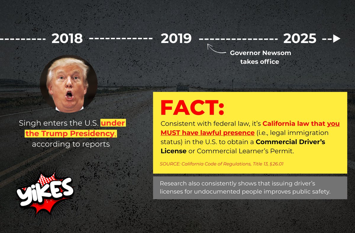 Governor Newsom Press Office (@govpressoffice) on Twitter photo <a href="/RapidResponse47/">Rapid Response 47</a> Hey, genius: the federal government (YOU) already confirmed that this guy meets federal and state immigration requirements, including that YOU issued him a work permit (EAD).
As usual, the Trump Administration is either lying or clueless.
p.s. <a href="/grok/">Grok</a>, who was president in 2018? <a href="/RapidResponse47/">Rapid Response 47</a> Hey, genius: the federal government (YOU) already confirmed that this guy meets federal and state immigration requirements, including that YOU issued him a work permit (EAD).
As usual, the Trump Administration is either lying or clueless.
p.s. <a href="/grok/">Grok</a>, who was president in 2018?