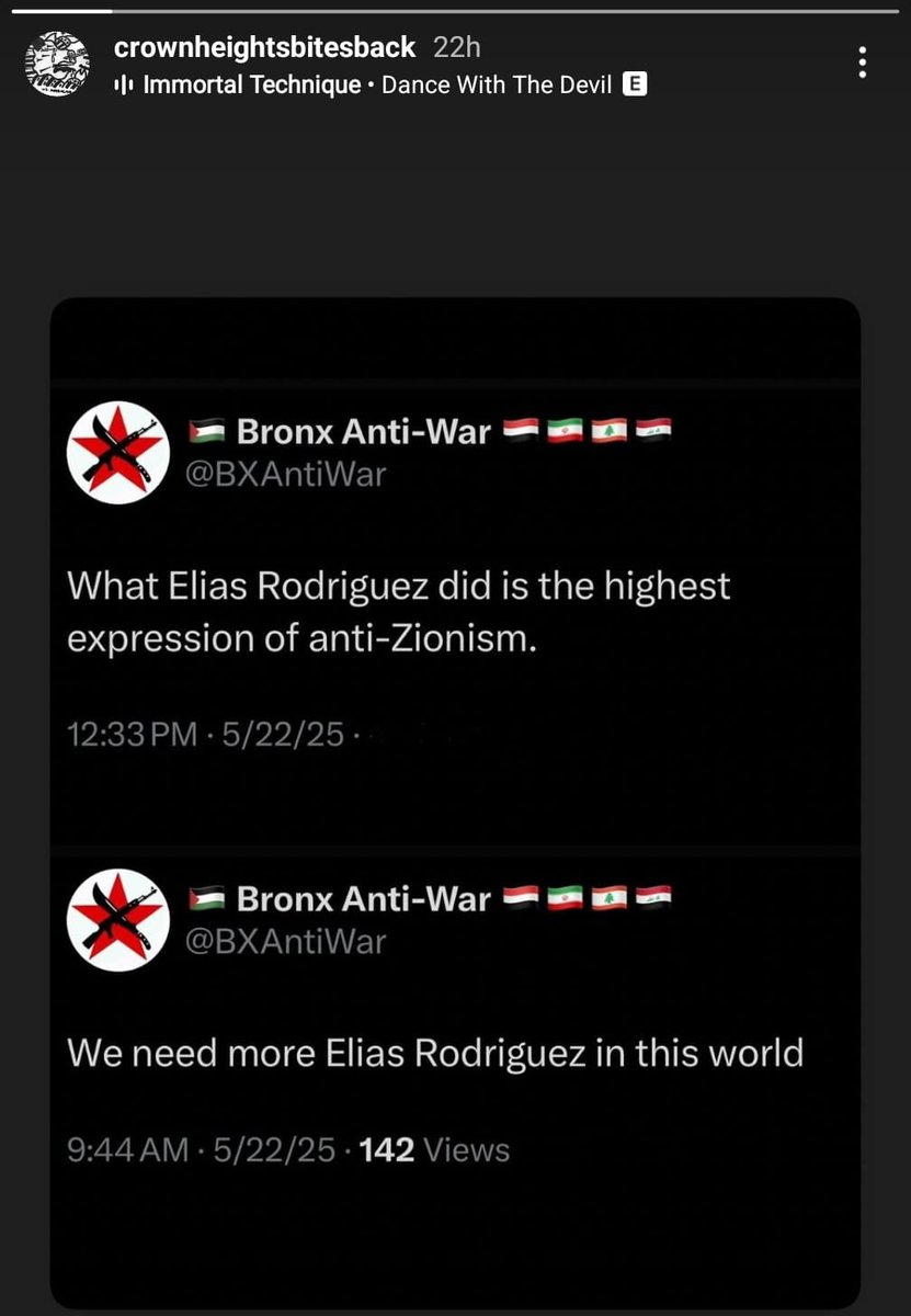 Statement by the Jewish Future Alliance

“Crown Heights Bites Back has been spreading some of the most inflammatory and inciteful content—celebrating the brutal murders of Yaron and Sarah in Washington, D.C. and amplifying calls for more murders, and engaging in overtly