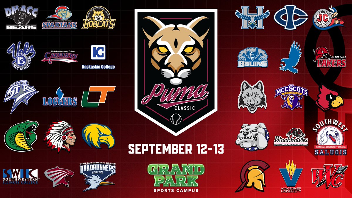 PUMA Classic (@bestofmwbase) on Twitter photo 💥𝐋𝐄𝐒𝐒 𝐓𝐇𝐀𝐍 𝟏 𝐌𝐎𝐍𝐓𝐇 💥
📅loom.ly/wmrT6xA
Join us <a href="/GrandParkSports/">Grand Park Sports Campus</a> next month for 2⃣ action packed days of JUCO baseball!
<a href="/LoganVolsBsbl/">Logan Vols Baseball</a> @WVCBASEBALL <a href="/RLC_Baseball/">Rend Lake Baseball</a>
<a href="/LincolnTrailBSB/">LTC Statesmen</a> <a href="/HCC_Hawks/">Heartland Baseball</a> <a href="/LLC_Baseball/">Lake Land Baseball</a>
<a href="/McCoBaseball/">McHenry County Baseball</a> <a href="/JeffCo_Baseball/">JeffCo Baseball</a> <a href="/BaseballKellogg/">Kellogg CC Baseball</a> 💥𝐋𝐄𝐒𝐒 𝐓𝐇𝐀𝐍 𝟏 𝐌𝐎𝐍𝐓𝐇 💥
📅loom.ly/wmrT6xA
Join us <a href="/GrandParkSports/">Grand Park Sports Campus</a> next month for 2⃣ action packed days of JUCO baseball!
<a href="/LoganVolsBsbl/">Logan Vols Baseball</a> @WVCBASEBALL <a href="/RLC_Baseball/">Rend Lake Baseball</a>
<a href="/LincolnTrailBSB/">LTC Statesmen</a> <a href="/HCC_Hawks/">Heartland Baseball</a> <a href="/LLC_Baseball/">Lake Land Baseball</a>
<a href="/McCoBaseball/">McHenry County Baseball</a> <a href="/JeffCo_Baseball/">JeffCo Baseball</a> <a href="/BaseballKellogg/">Kellogg CC Baseball</a>