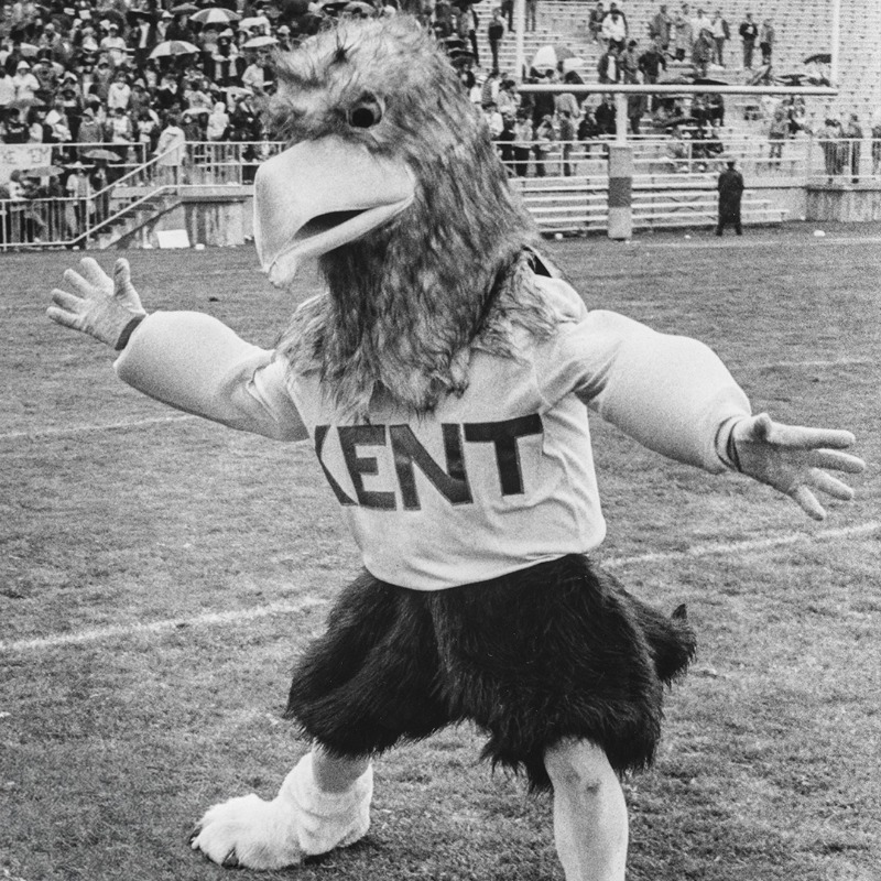 KSUAlumni's tweet photo. Flash has rocked every decade – ’80s, ’90s, 2000s and beyond! 
Help us throw the ultimate birthday party at Homecoming, Oct. 11. 🎂💙💛 Return to campus, see old friends and celebrate our favorite Golden Flash. #KentHC https://t.co/WP6R8ezb1t