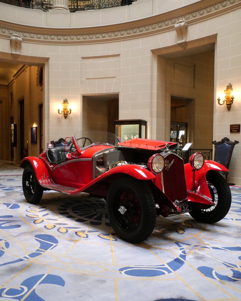 RoyalAutomobile's tweet photo. The Alfa Romeo 6C 1750 Gran Sport earned fame for its racing pedigree, notably setting a Mille Miglia record by averaging over 100 km/h across the demanding 1,600 km route. It has its own Italian competition history - having been rallied in period - making it an iconic machine. https://t.co/ZwtPsOcxp1