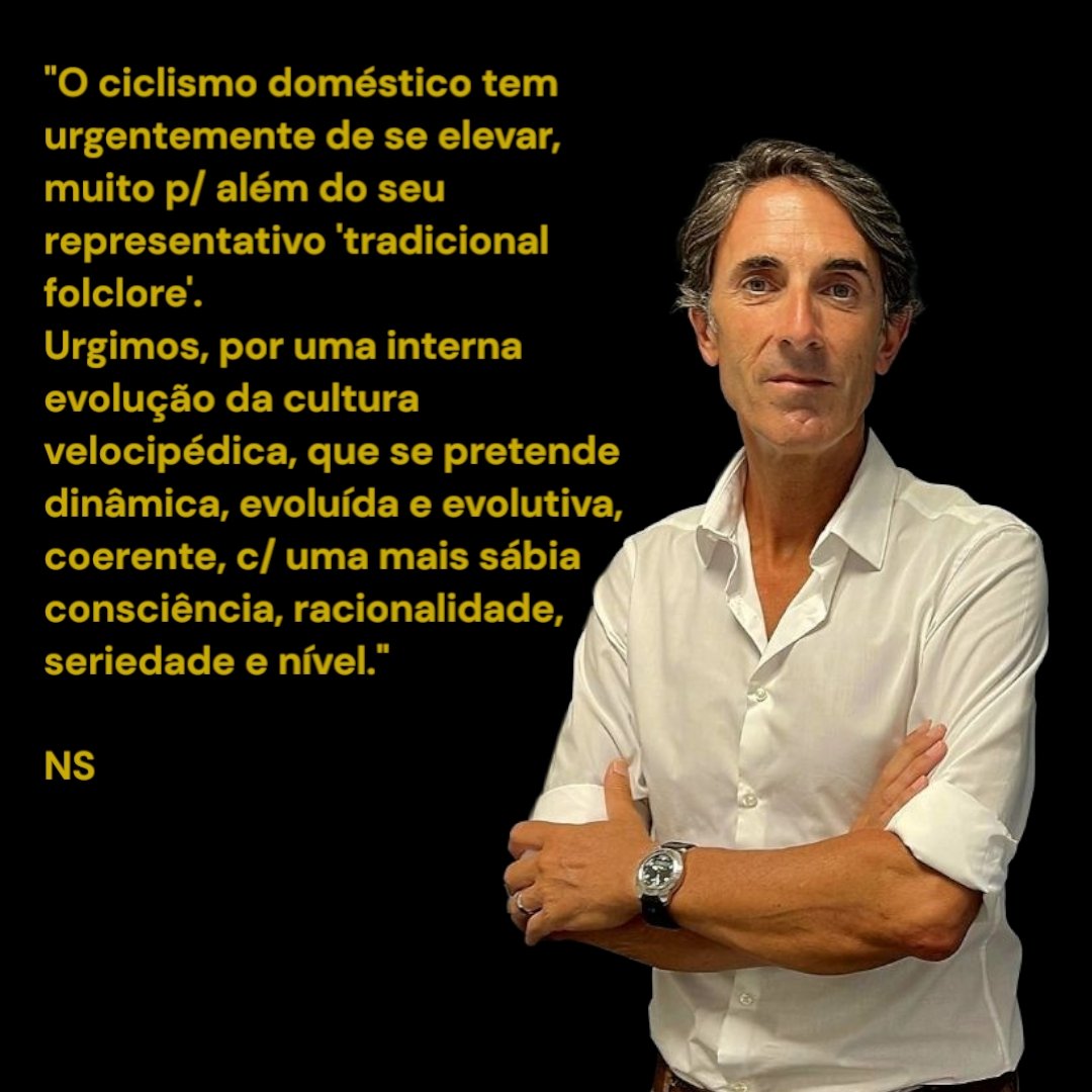 Nuno_Sabido's tweet image. Urgimos, por uma interna evolução da cultura velocipédica, que se pretende dinâmica, evoluída e evolutiva, coerente, c/ uma mais sábia consciência, racionalidade, seriedade e nível."
NS
#CiclismoPortugal #Ciclismo #VoltaAportugal