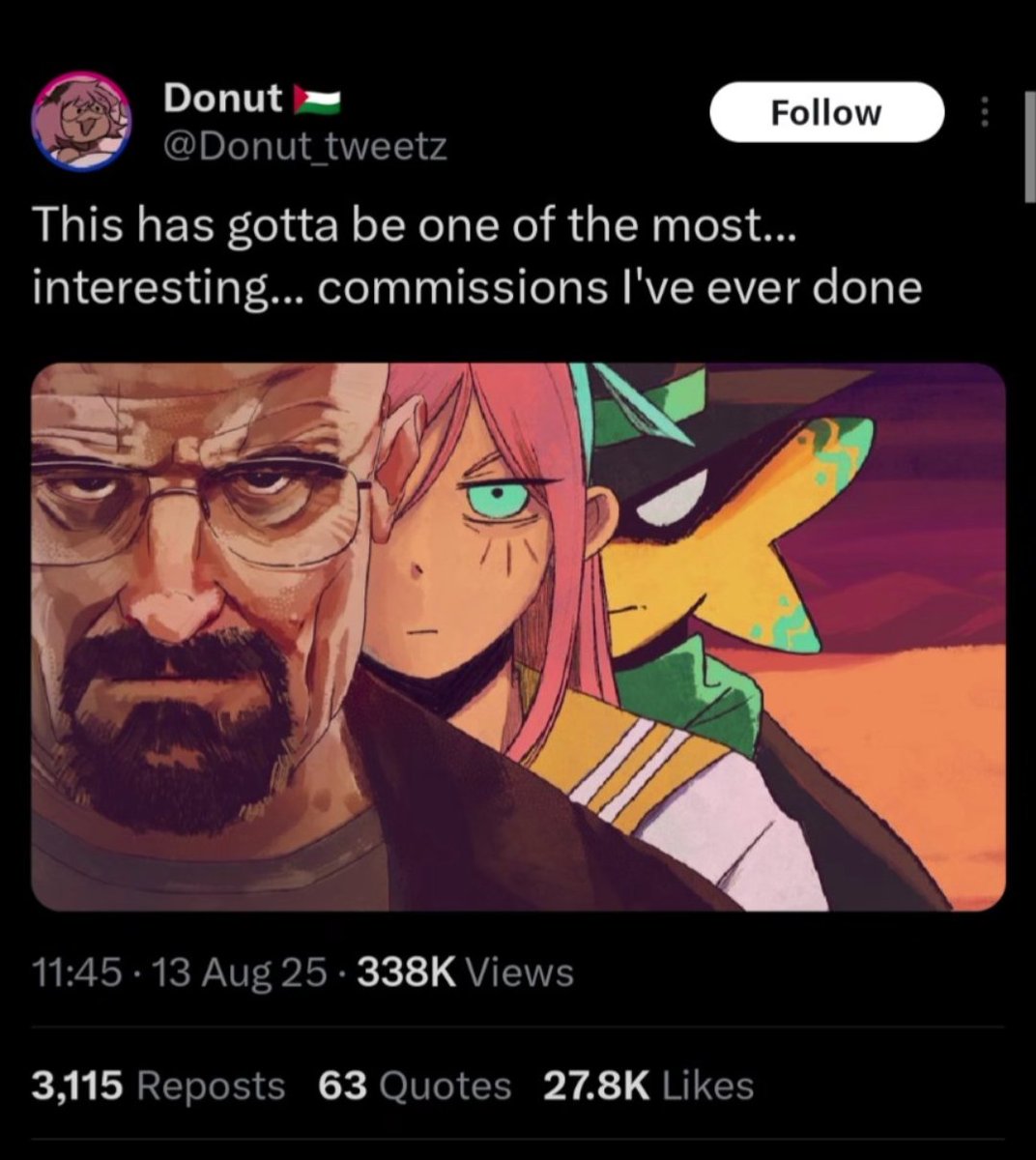 AymZerrouki's tweet image. Man why don't y'all commission me weird shit like this
