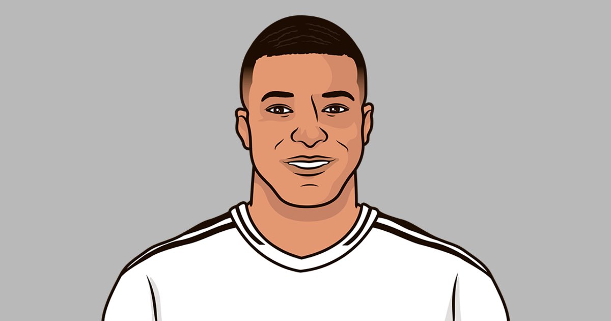 Highest goals/90 in Europe’s top 5 leagues (all-time)

0.95 — Kylian Mbappe 🇫🇷 
0.95 — Lionel Messi 🇦🇷 
0.91 — Telmo Zarra 🇪🇸 
0.87 — Cristiano Ronaldo 🇵🇹 
0.87 — Robert Lewandowski 🇵🇱 
0.87 — Ferenc Puskas 🇭🇺