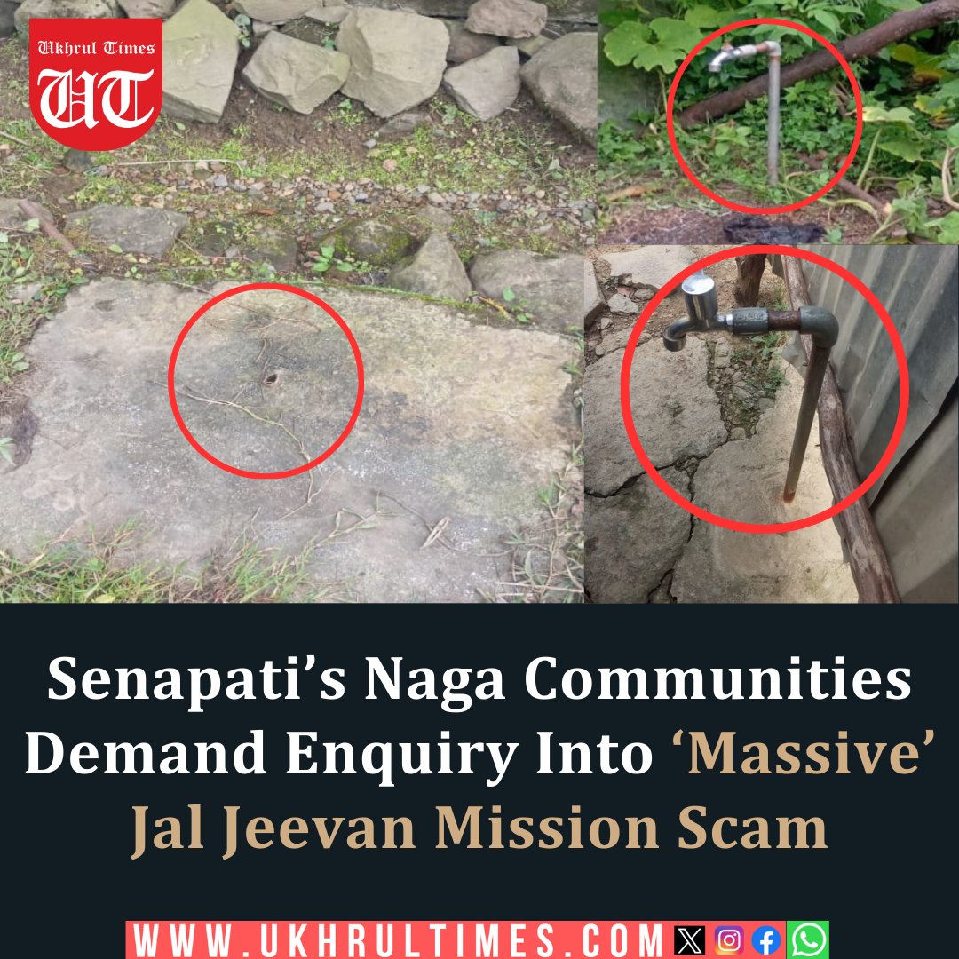 #Manipur: In many villages, isolated cemented taps without any water pipelines have been constructed merely to showcase “work done,” while not a single household is receiving drinking water through these supposed connections. #JalJeevanMissionScam #JalJeevanMission #ManipurHills