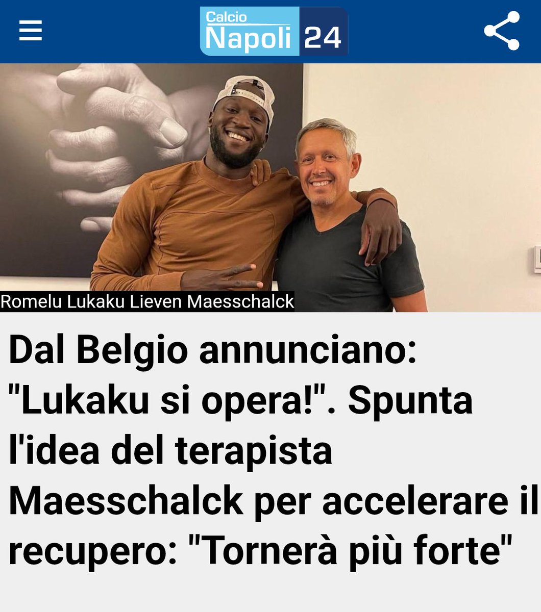 Se è vero che #Lukaku si opera, servono almeno due attaccanti pronti, e subito arruolabili, non scommesse.
C'è una Champions da onorare ed un tricolore da difendere.