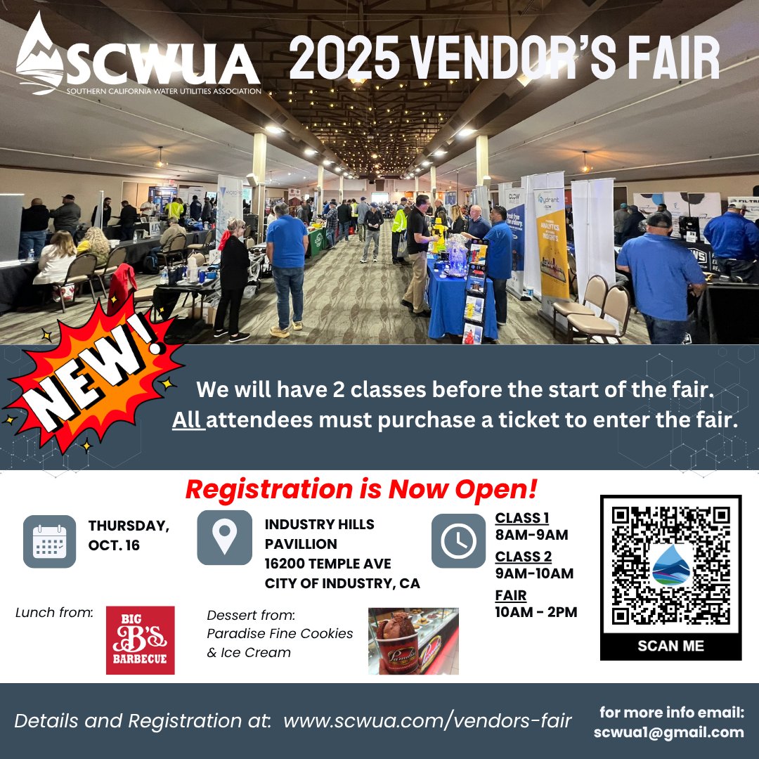 SCWUA's tweet photo. 📣The 2025 SCWUA Vendors Fair Registration is Now Open - https://t.co/beE3DPYHB4 https://t.co/yPIvuutQjk