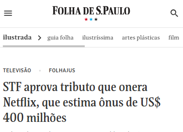 curtaramiro's tweet photo. Teu Netflix vai ficar mais caro.

O STF criou um imposto bilionário que sai do teu bolso, aumenta a mensalidade e vai parar num fundo controlado pelo PCdoB, partido da ministra Luciana Santos.

É o contribuinte bancando a farra. https://t.co/oqJCh4qRRu