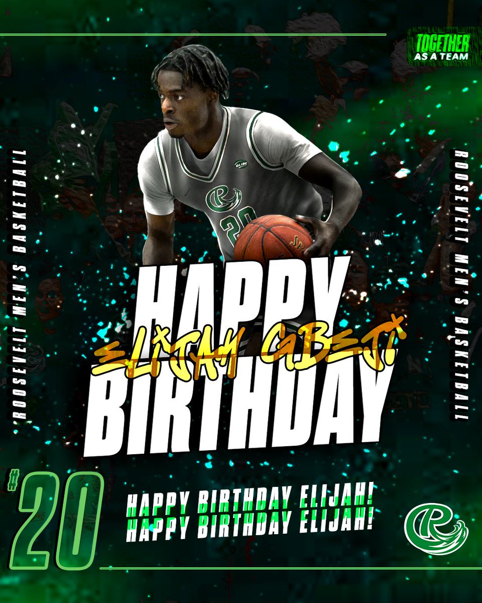 Roosevelt University Basketball (@rulakersmbb) on Twitter photo Someone say Back-2-Back-2-Back?
Wishing another Happy Birthday to one of our guys, <a href="/ElijahCourage2/">ElijahCourage🚶🏾♂️➡️</a> - We hope you have a blessed day filled with love and joy!
Excited to have you in the program!
#TogetherAsATeam Someone say Back-2-Back-2-Back?
Wishing another Happy Birthday to one of our guys, <a href="/ElijahCourage2/">ElijahCourage🚶🏾♂️➡️</a> - We hope you have a blessed day filled with love and joy!
Excited to have you in the program!
#TogetherAsATeam