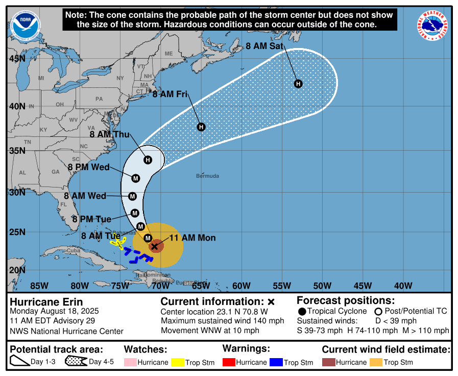 el_guayota's tweet image. Lo caprichosa que es la Naturaleza y el Clima. No se han librado todos los territorios pero, casi. Porque un impacto directo de un huracán así en el Este de EEUU hubiera sido muy grave. 
#erin #HuracanErin