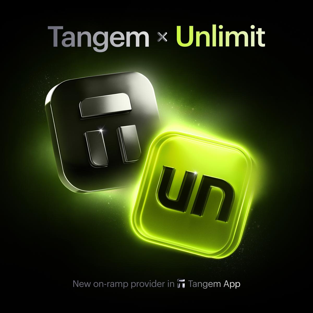 Say hello to Unlimit: the latest on-ramp provider in the Tangem app! 🙌 You  can now buy crypto with fiat directly through Unlimit @Unlimit_com  @unlimitcrypto. Tangem is adding more liquidity and competition