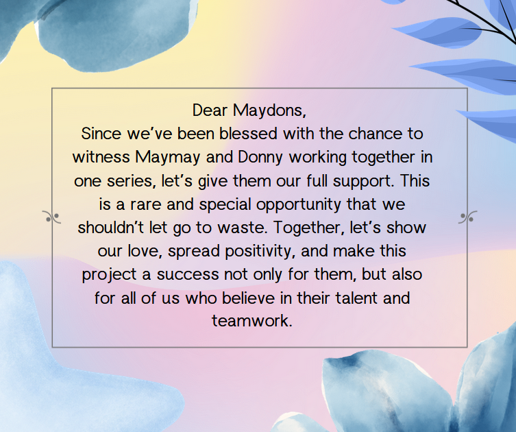 With our support and prayers, we believe this will only be the beginning of many more blessings for them—and for us as well.

#MayDon
#MaymayEntrata 
#DonnyPangilinan
<a href="/maymayentrata07/">Maymay</a> <a href="/donnypangilinan/">Donny</a> 
ROJA