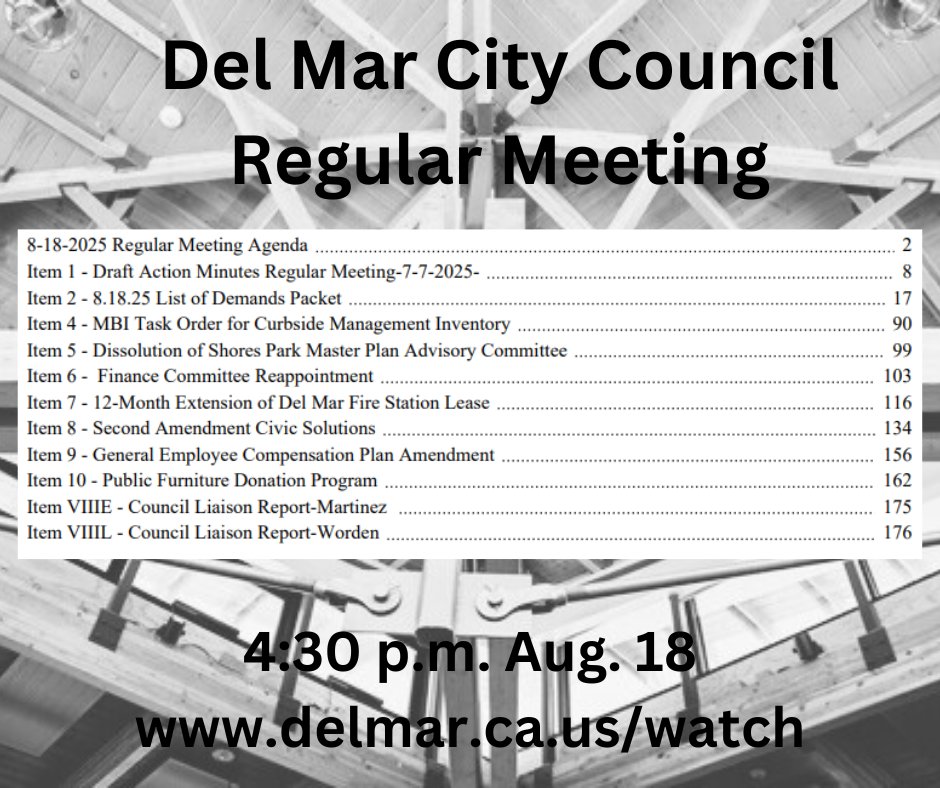 A regular meeting of the City Council begins at 4:30 p.m. today.