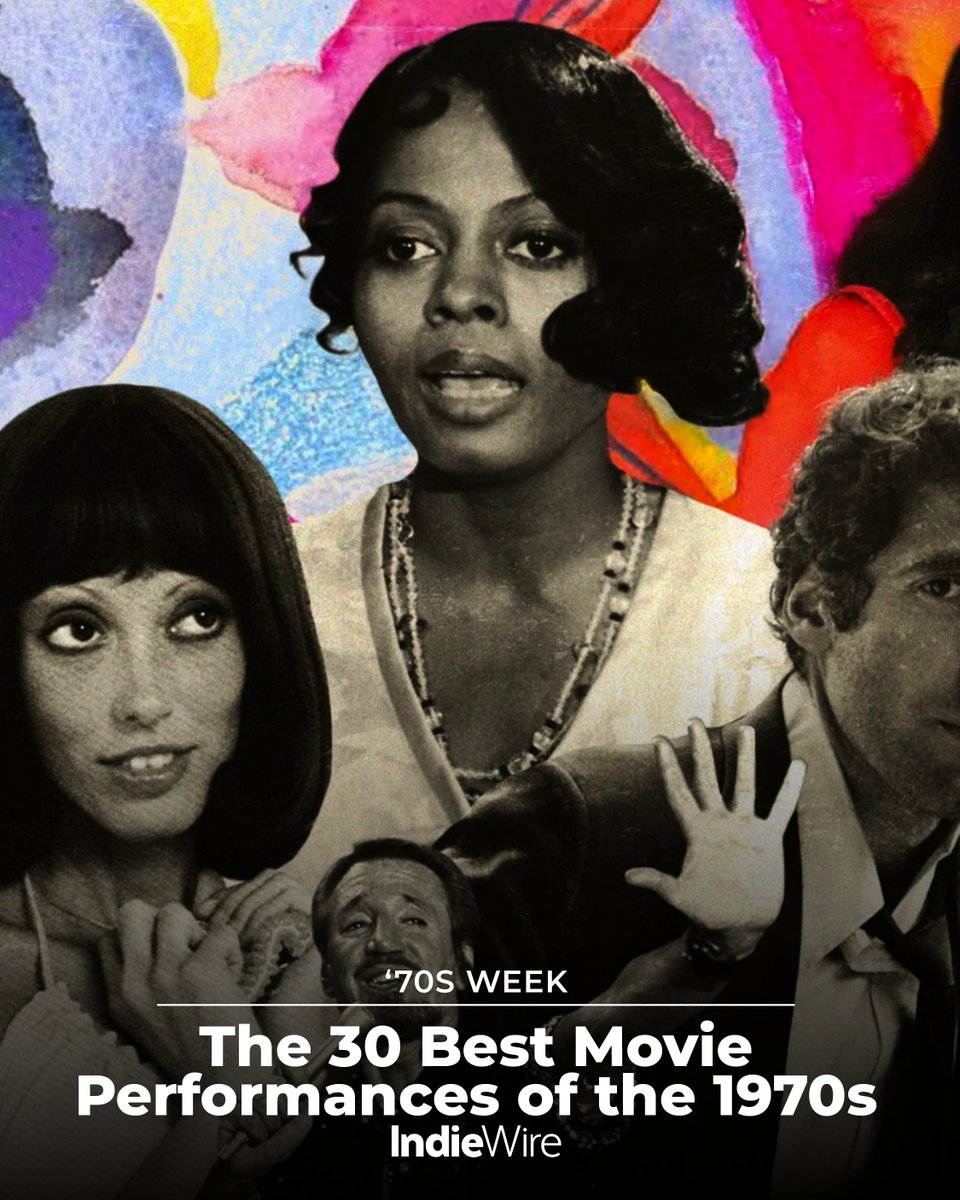 IndieWire's tweet photo. #70sWeek: From Al Pacino to Jack Nicholson, and from Diana Ross to Gena Rowlands, the '70s were defined by their stars.
See the 30 best performances of the decade: https://t.co/0YzQveHyjD https://t.co/hgXL8B3KGl