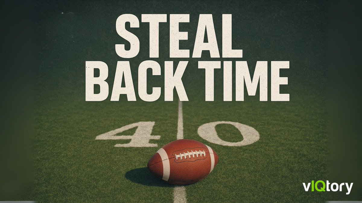 Steal Time Back

During football season, life feels like it's on 1.25x speed. 

Practice plans are often rushed and thrown together minutes before practice.

Here are some of my favorite ways to steal back time...