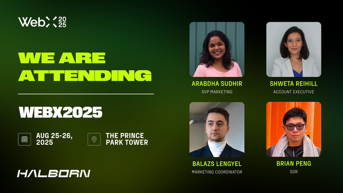 The Halbornauts are heading to Tokyo for @WebX_Asia next week! 🗼 Looking  forward to conversations about blockchain security, digital assets, and  institutional crypto. Check our Luma for side-events or meet us at