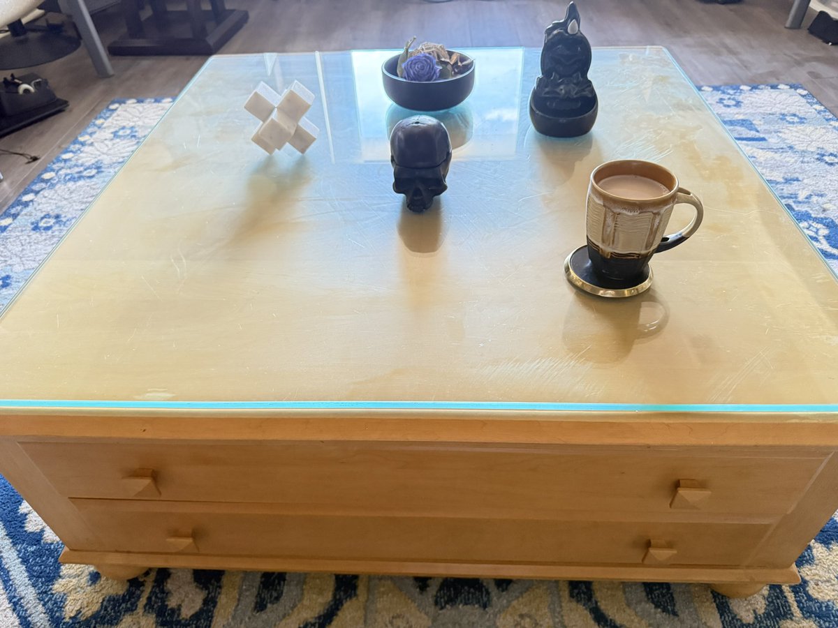 Trying to puzzle out the loft layout—picked up a bunch of thrifted treasures, and now it’s like a giant game of furniture Tetris.