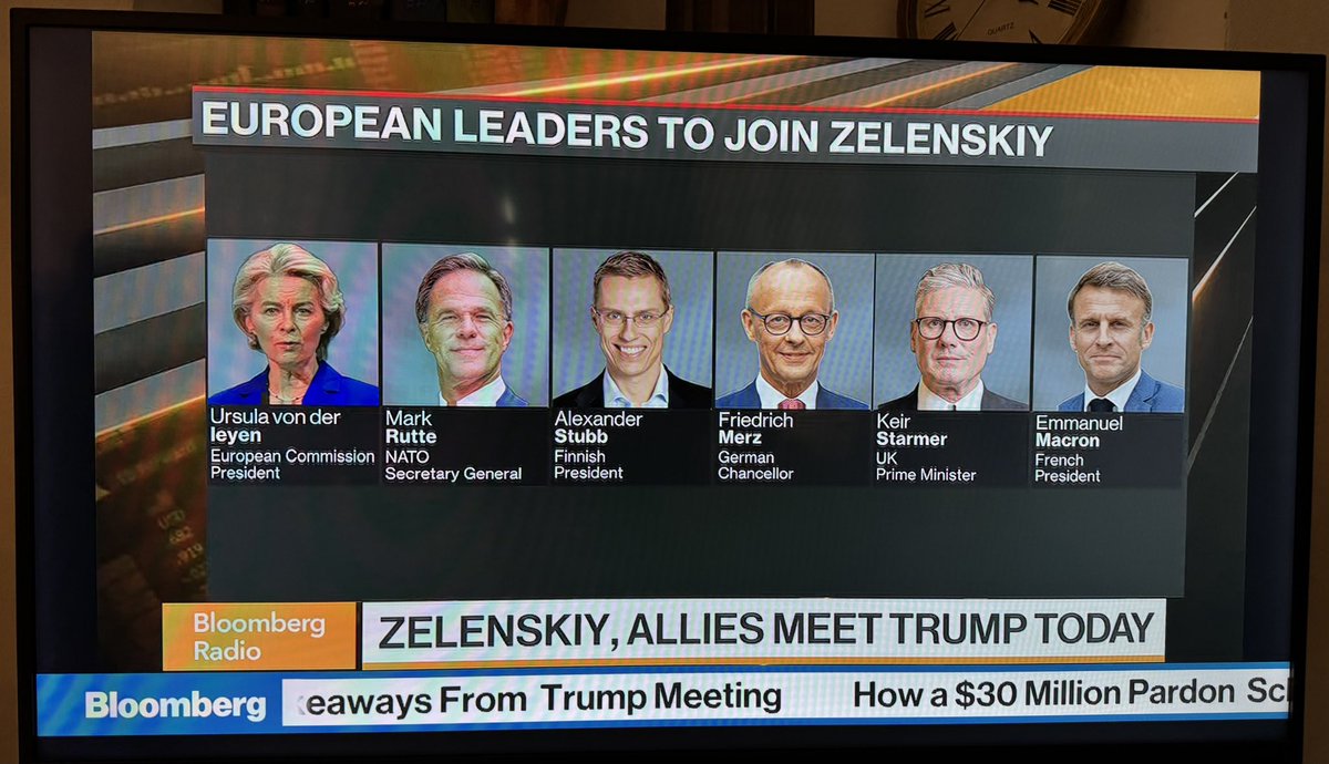 Who is joining Ukraine’s President Zelenskiy today in the White House?