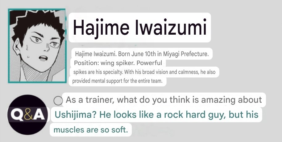 oikakee's tweet image. yeah how far have u explored ushijima's body to know this fact iwa