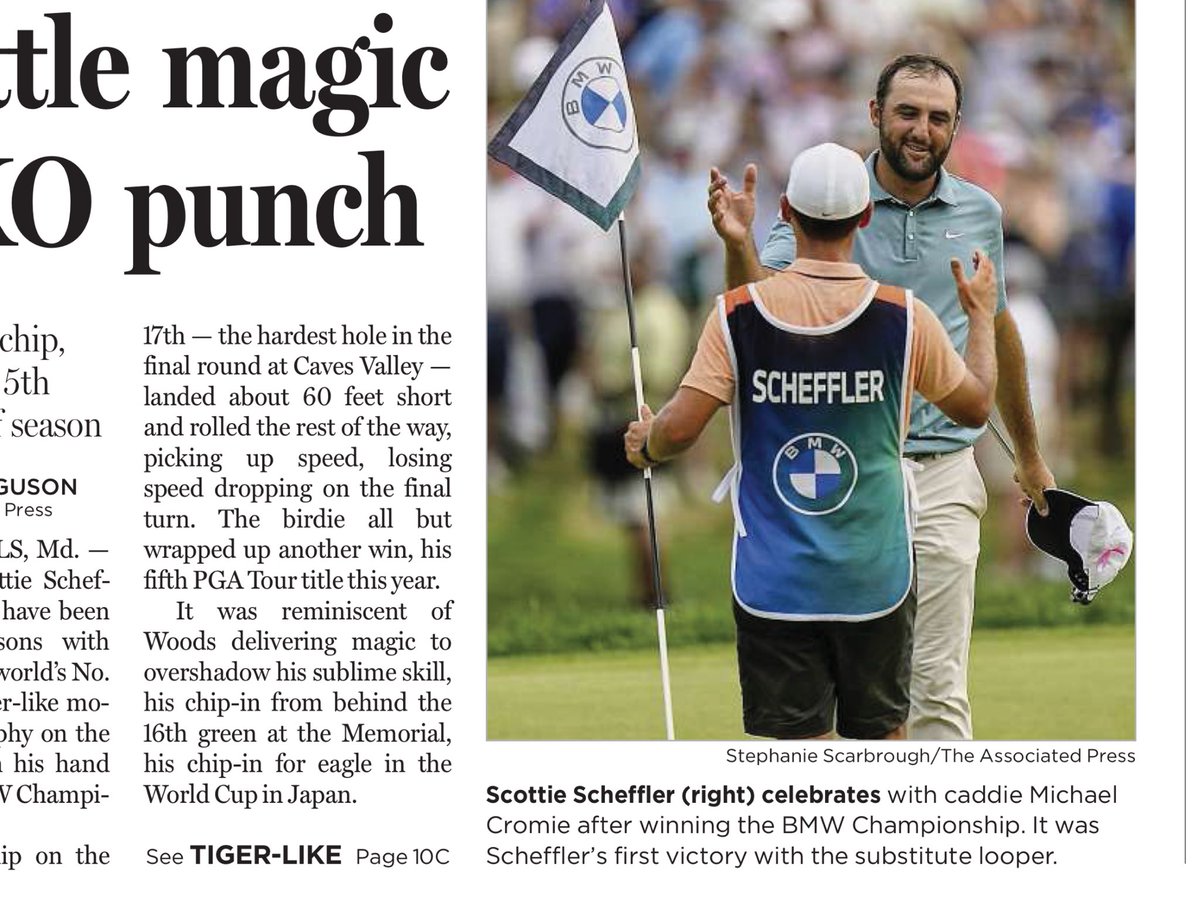 AlexEP34's tweet image. Only in Journalism all-timer ⁦@thepressboxpod⁩ ⁦@bryancurtis⁩ ⁦@byjoelanderson⁩ no one has ever called a caddie a LOOPER, no one.