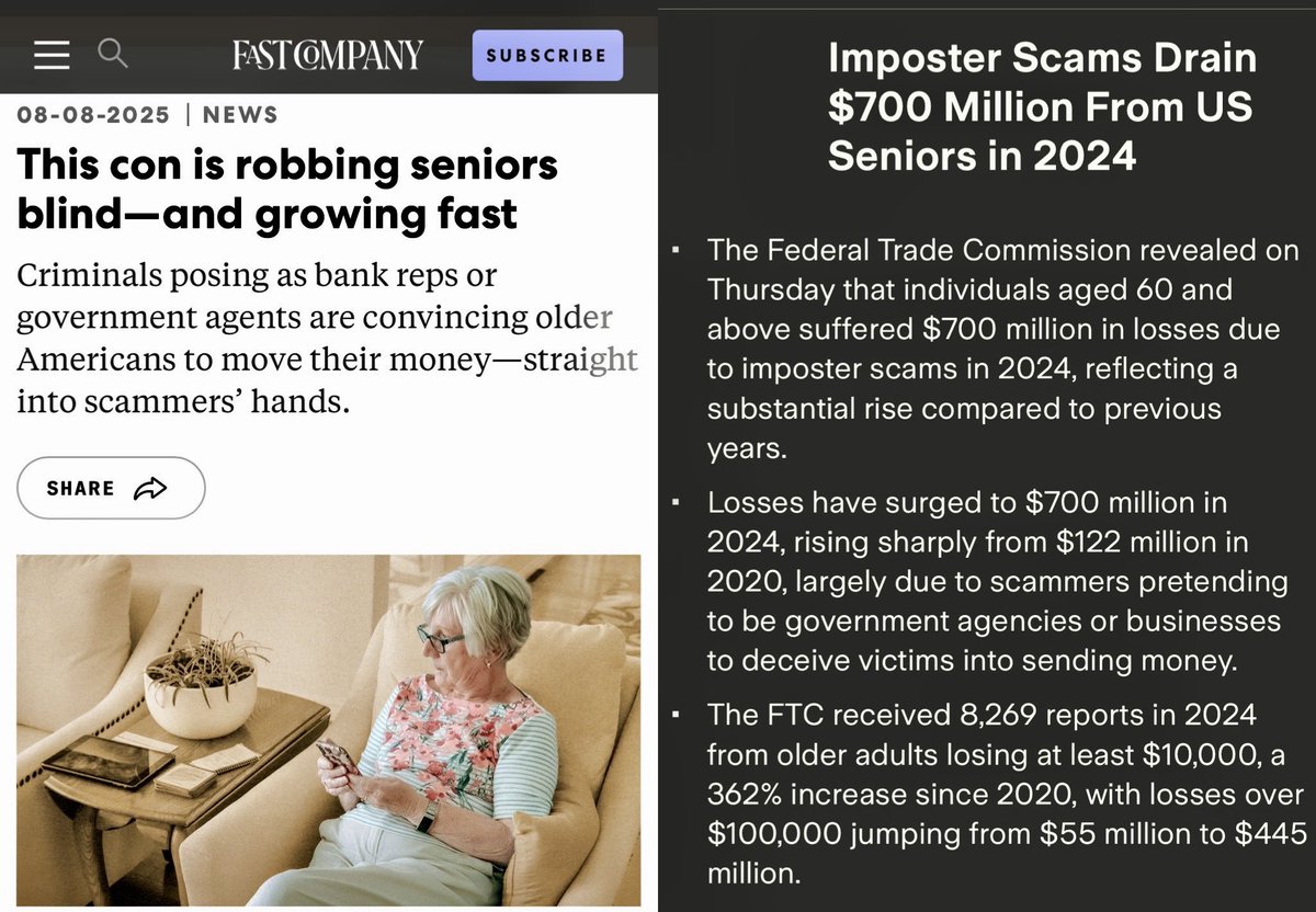 Hell has a special place for pedophiles, those who torture animals, and those who scam seniors to the tune of nearly $1B per year!