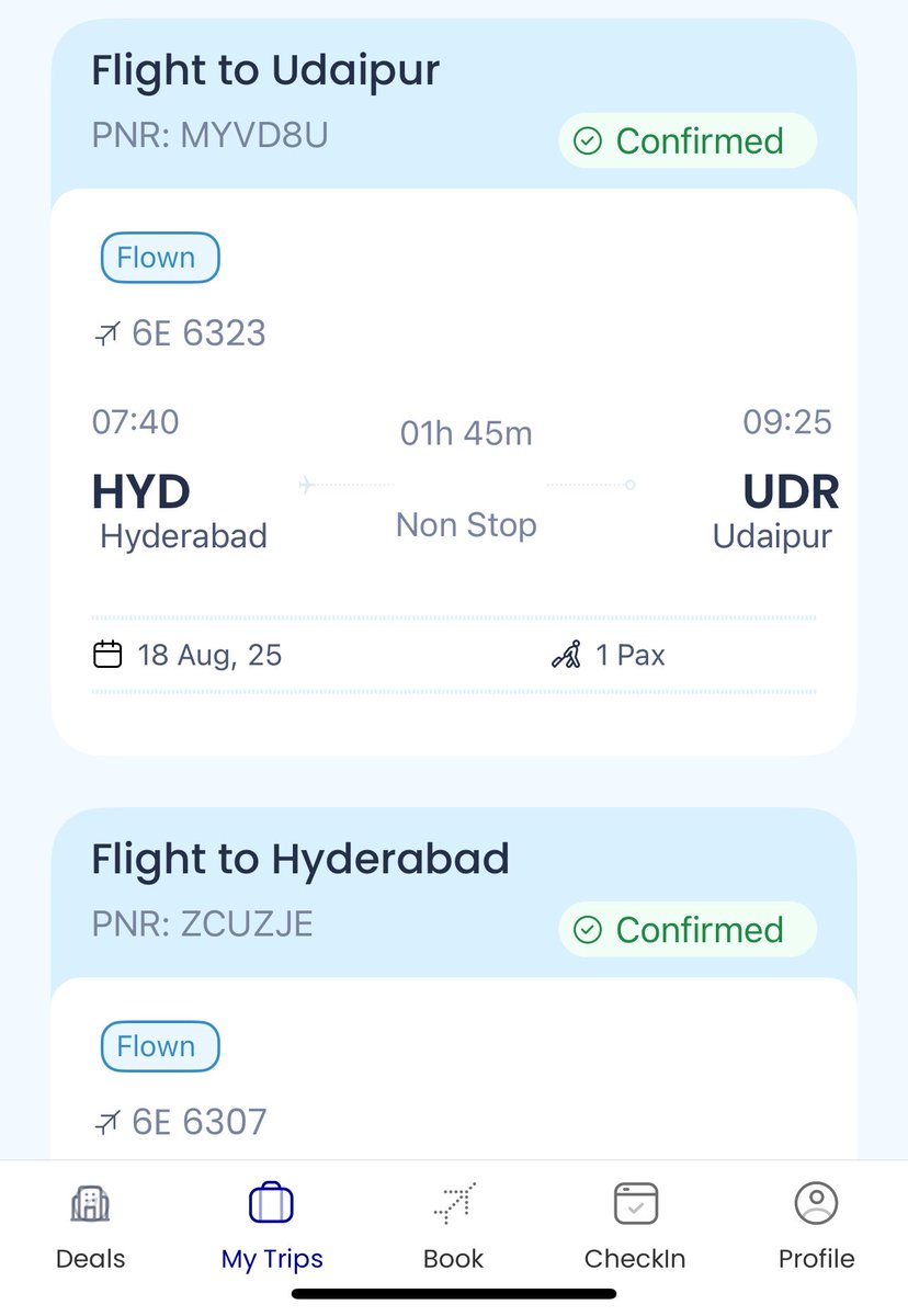 deepkumar_us's tweet photo. @IndiGo6E @DGCAIndia 
Dear Indigo Team,
 This morning I travelled from HYD to UDR 6E6323, unfortunate the baggage not came &amp; Duty Mgr Anuj informed that it will reach by evening 7.30 pm &amp; same will be delivered to your destination. Now no one is responding at UDR.#indigo6E https://t.co/VBrqwawIku
