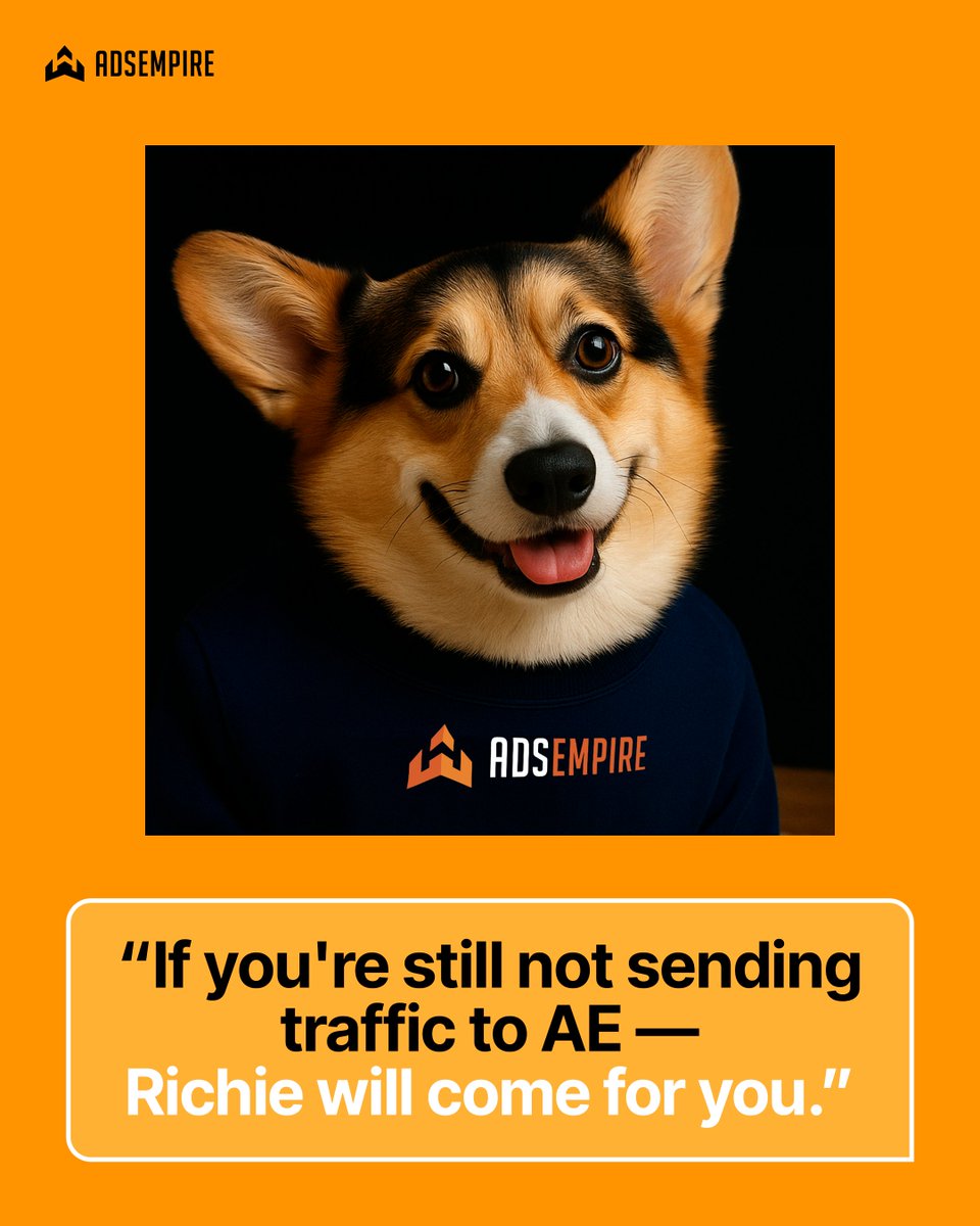 AdsempireAgency's tweet image. Richie’s watching your traffic 👀 - make it AE.

#affiliatehumor #cpanetwork