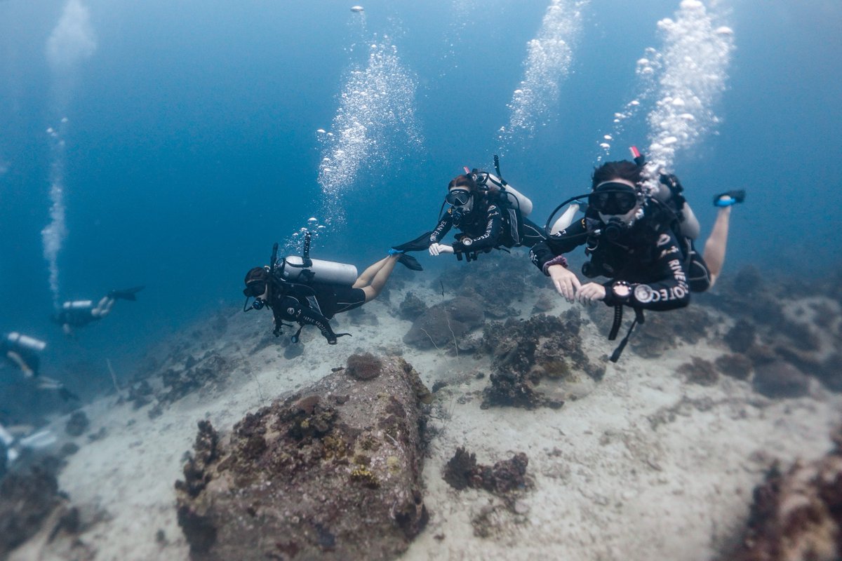 At Black Turtle Dive, during your training we will slowly build your confidence and ability as you develop the skills necessary to become a PADI Open Water diver. blackturtledive.com/padi-diving-co… #Openwater #KohTao #Thailand #Diving #Scuba #travel