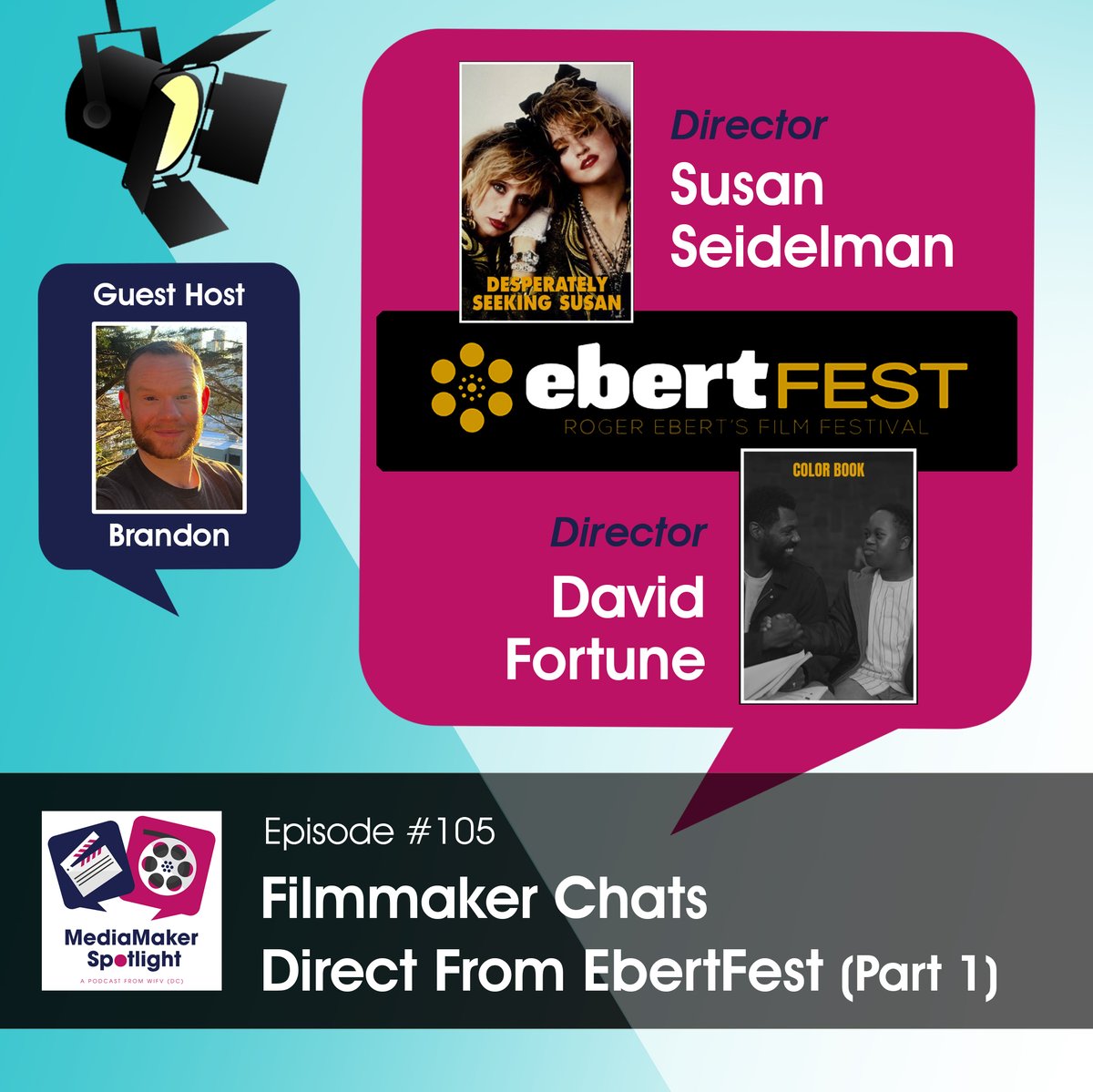 In our latest episode of MediaMaker Spotlight, producer Brandon Ferry sits down with two visionary directors whose films were screened at this year’s Ebertfest film festival: Susan Seidelman and David Fortune. Listen anywhere you get your podcasts! mediamakerspotlight.com