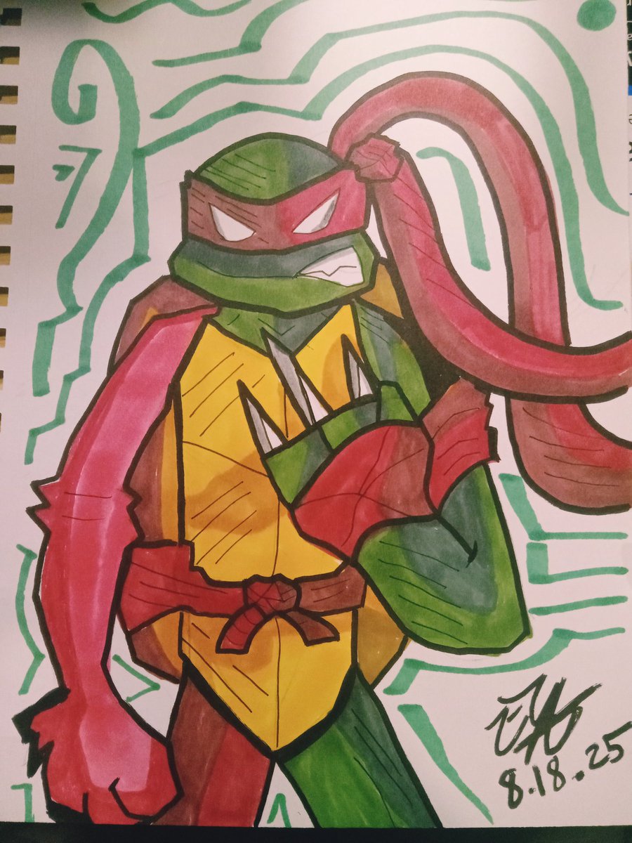 I drew raph from tmnt #illustration #TMNT