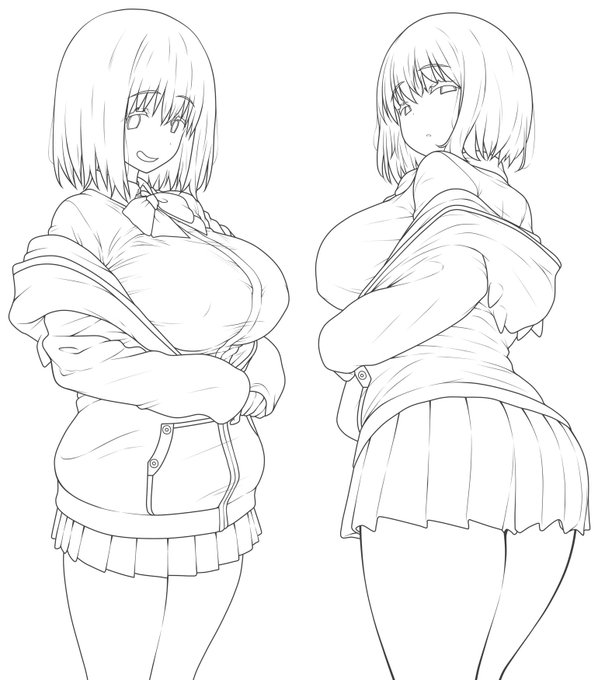 夏休みいっぱい使ったのでとてもうまく描けてうれしい
線画もすごくお気に入り 