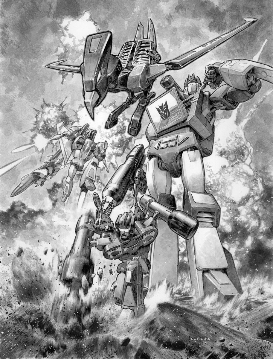My art book Carbon Based is live! kickstarter.com/projects/onipr… Drawing this Transformers cover was like being a kid again. Soundwave is just raddest.