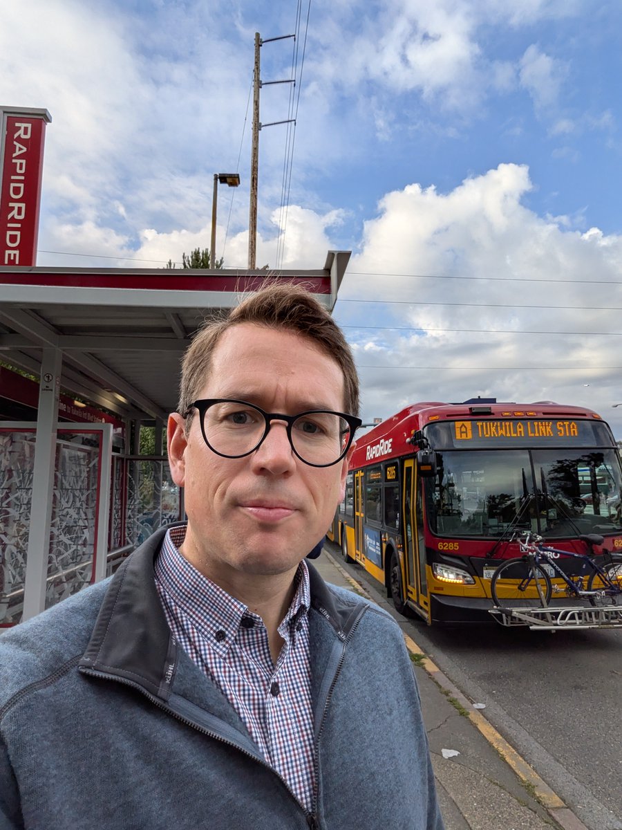 How it started.
How it's going.
Riding RapidRide 19 years later to have breakfast with an old friend.