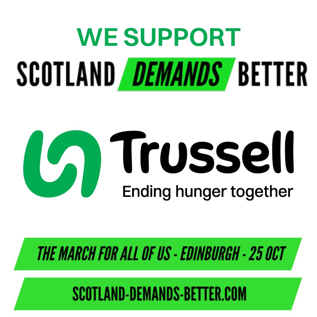 Trussell Scotland (@trussellscot) on Twitter photo 🗓️ Save the date!
On Sat 25 Oct we’ll be in Edinburgh to support #ScotlandDemandsBetter – better security, better jobs & better public services.
Join us at 10.30am at <a href="/ScotParl/">Scottish Parliament</a> scotland-demands-better.com 🗓️ Save the date!
On Sat 25 Oct we’ll be in Edinburgh to support #ScotlandDemandsBetter – better security, better jobs & better public services.
Join us at 10.30am at <a href="/ScotParl/">Scottish Parliament</a> scotland-demands-better.com