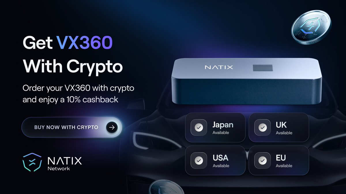 Nothing says Web3 more than buying a DePIN device using crypto 🪙 Now, you  can purchase the VX360 device with crypto via Solana Pay, with a 10%  cashback 💪 So what are