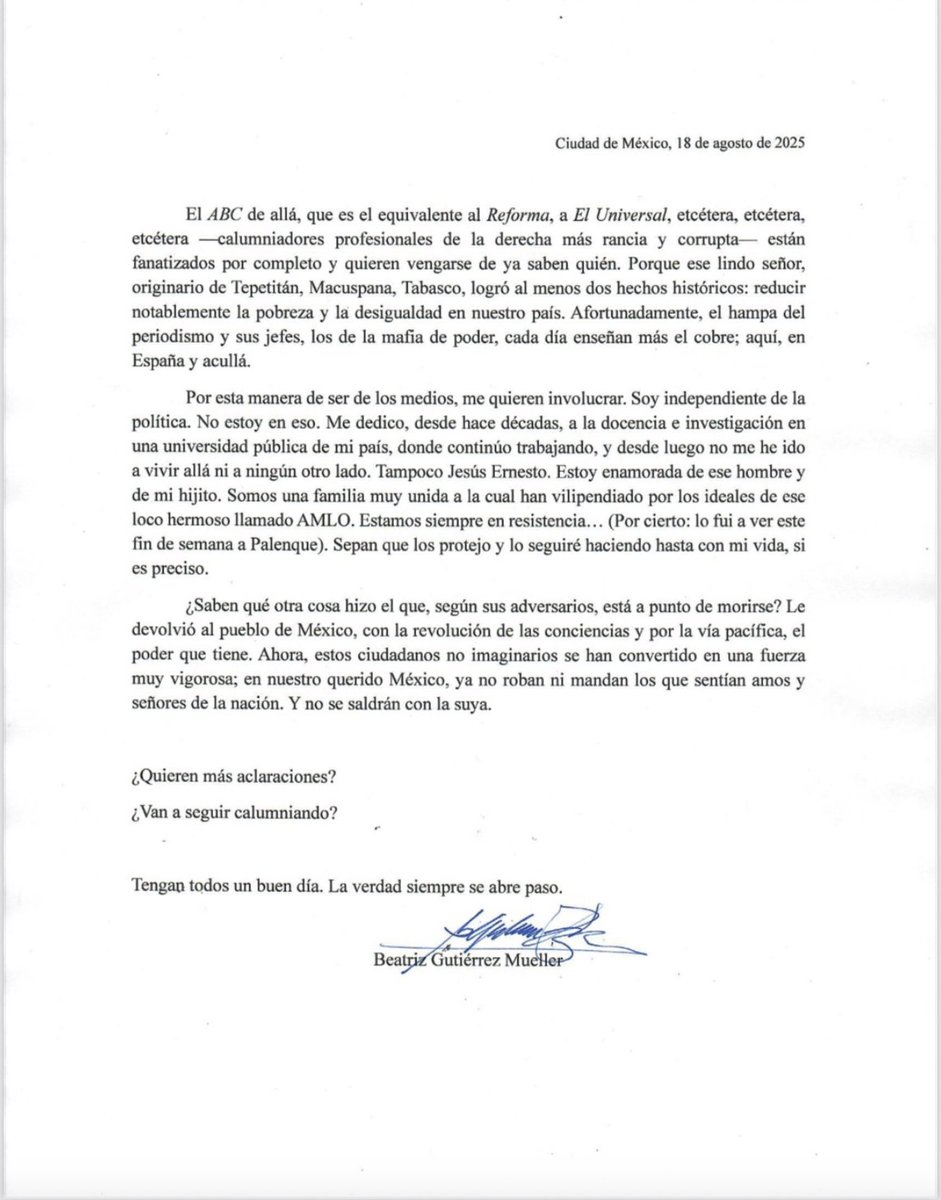 La Zopilota, la puta que mientras la esposa estaba muriendo por el cáncer se metió a la cama con López Obrador. Ahora está molesta debido a que los medios le echaron a perder su mudanza a España. Ahora amenaza con el "nuevo poder judicial".... entonces ya saben quién repartió los