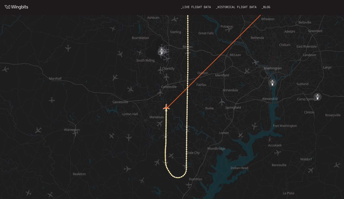 LIVE German Chancellor is now about to land at IAD (thanks <a href="/CotamFleet/">COTAM Fleet & co</a>)