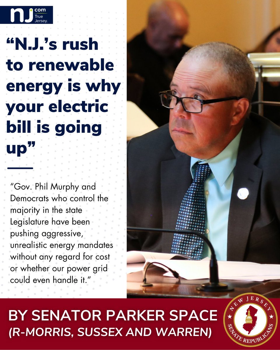 💡 NJ Democrats prioritized ideology over practicality—shutting down reliable power and forcing mandates without a plan.⚡

For years, Republicans have proposed commonsense policy for an affordable and diverse energy portfolio.

🔗 Read Sen. Space's op-ed: nj.com/opinion/2025/0…
