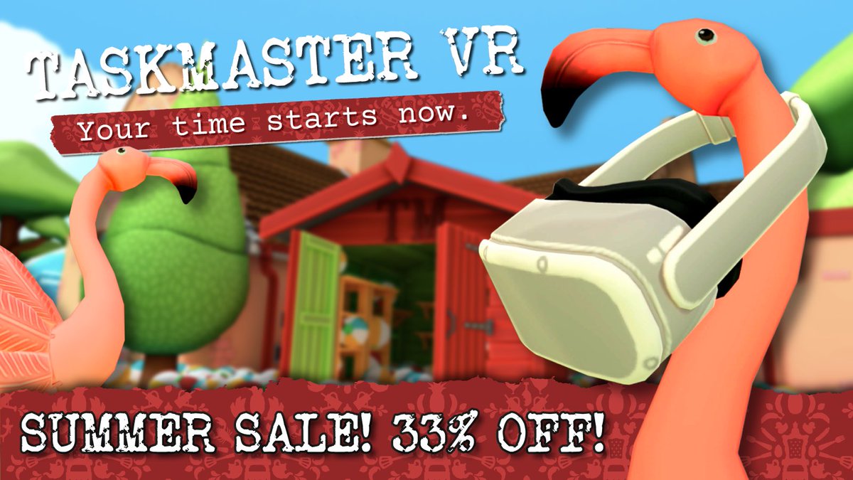 scallywagarcade's tweet image. The Summer Sale has begun! 🥳
You can now get Taskmaster VR at a whopping 33% off on both the Steam and Meta Stores! 🤩
Don't miss out, get yourself a copy, your time starts now! ⏱️
👉 tmvr.link/linktree