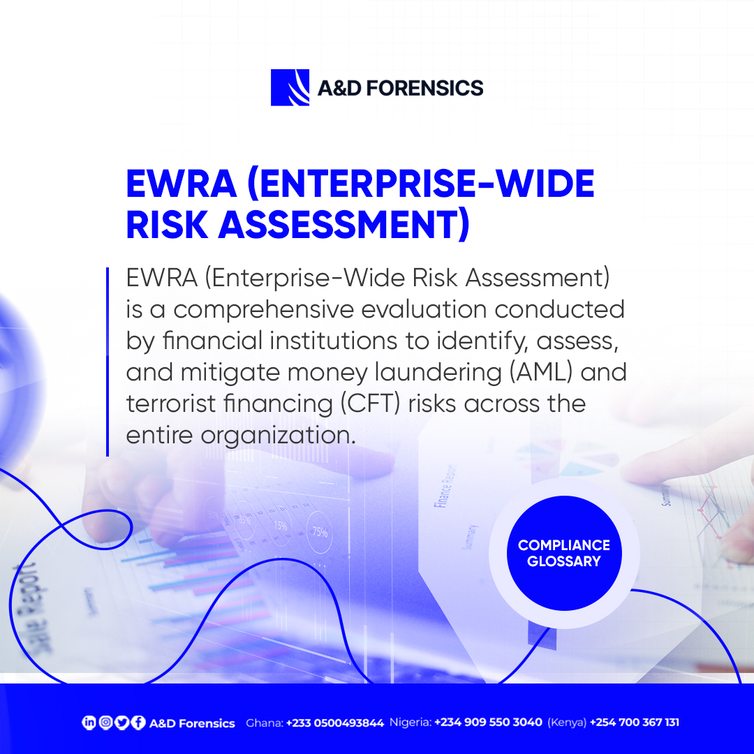 ForensicsD's tweet image. Many organizations focus on customer checks, product risks, or geographic exposure separately. But #Compliance isn’t about silos.

#EWRA brings everything together, customers, products &amp;amp; geographies providing a complete picture of where risks truly lie.

Explore EWRA in #AML 👇