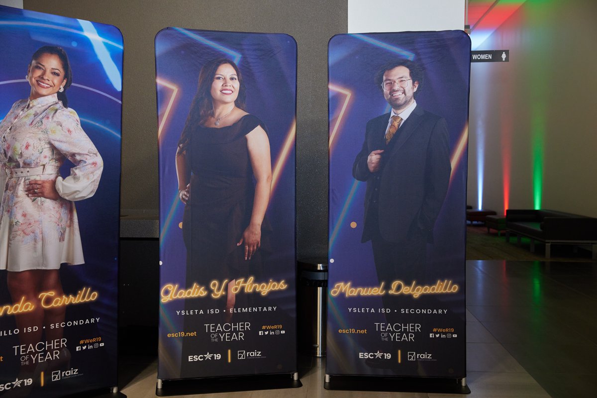 We’re so proud of our #THEDISTRICT Teachers of the Year, Gladis Hinojos &amp; Manuel Delgadillo! 🌟 They represented us with pride at the Region 19 Teacher of the Year Celebration, showing the passion and heart that make our educators so special. 📚💫 #ExcellenceByDesign