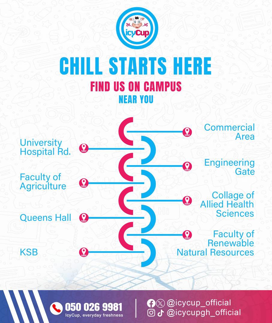 icycup_official's tweet image. A little birdie told us some of you were looking for cool spots to chill after all the pressures of the day...
Which one will you be visiting?
#ICYCUPGH #KNUST