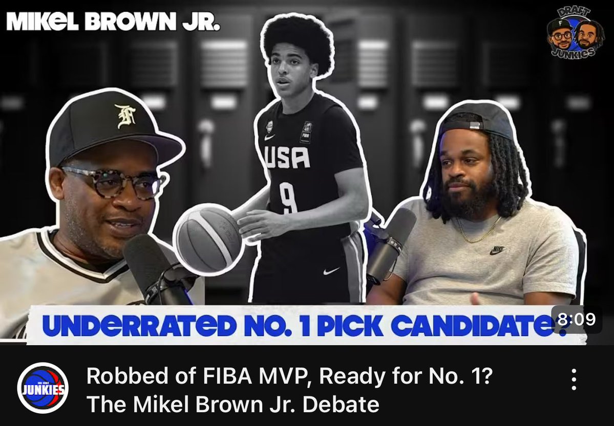 James Barlowe (@draftjunkyjames) on Twitter photo We talked Louisville PG Mikel Brown Jr <a href="/MikelBrownJr1/">Mikel Brown Jr</a>
Click here for the full video. Oh, and subscribe, too.
youtu.be/NpqIN-TNJeM?si… We talked Louisville PG Mikel Brown Jr <a href="/MikelBrownJr1/">Mikel Brown Jr</a>
Click here for the full video. Oh, and subscribe, too.
youtu.be/NpqIN-TNJeM?si…