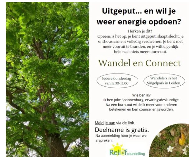 JokeSpannenburg's tweet photo. Bekijk deze post op Nextdoor: https://t.co/ATmIamRsU0
Wandel en Connect in het Leidse Singelpark: https://t.co/cDLACAiqjk https://t.co/MhXQ9JAPUO