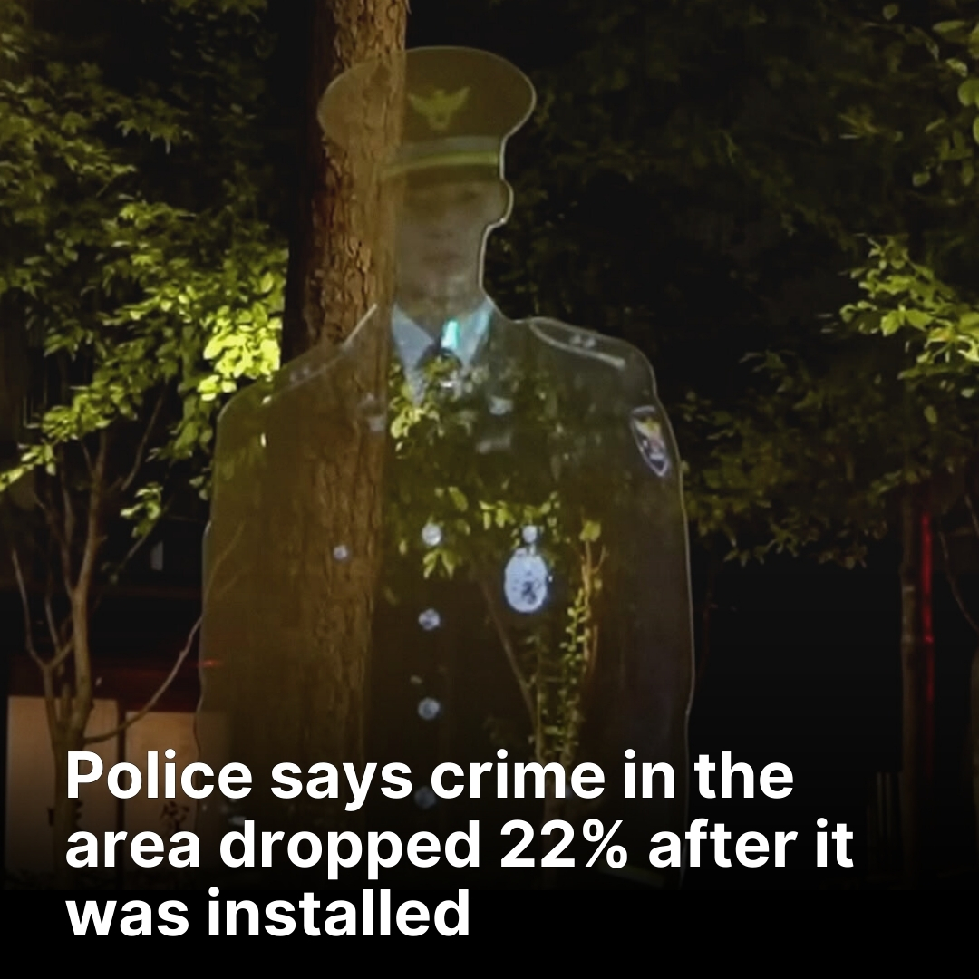 犯罪減少を示すグラフィック