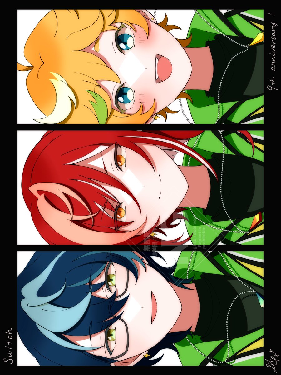 #Switch9周年 ⚡
#8月19日はSwitchの日 ⚡

Switchお誕生日おめでとう‼️‼️
これからも3人の輝きを見守っています❗✨