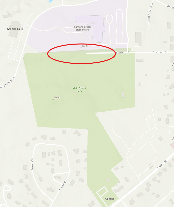 Heads up: Dead tree removal at Main Street Park
Tomorrow, crews will be working to remove a few dead trees on the backside (circled on the map) of Main Street Park.
Please avoid the areas where crews are actively working.
#rolesvillenc #communityupdates