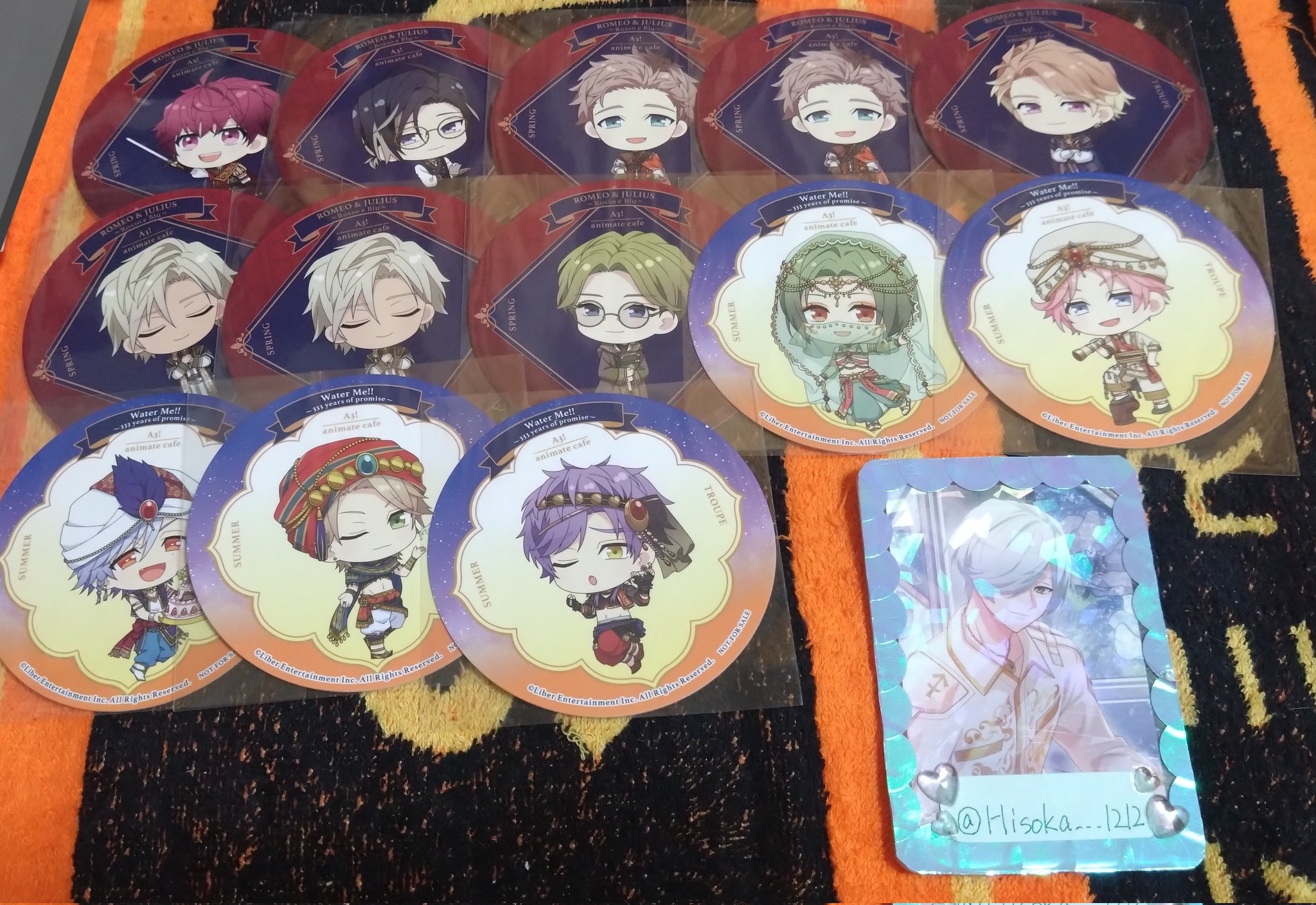 A3！ アニメイトカフェ コースター&amp;誕生日ステッカー A3!』×「アニメイトカフェ」コラボメニュー＆限定グッズ詳細公開